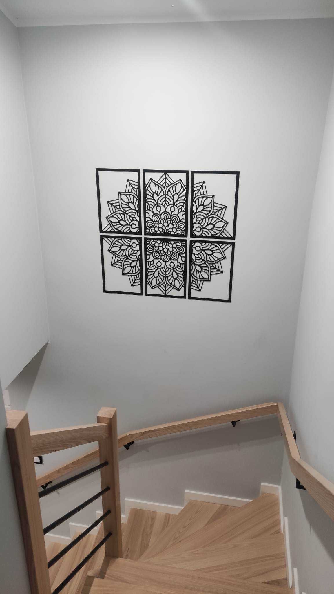 Mandala obraz panel na ścianę drewno 3D dekoracja