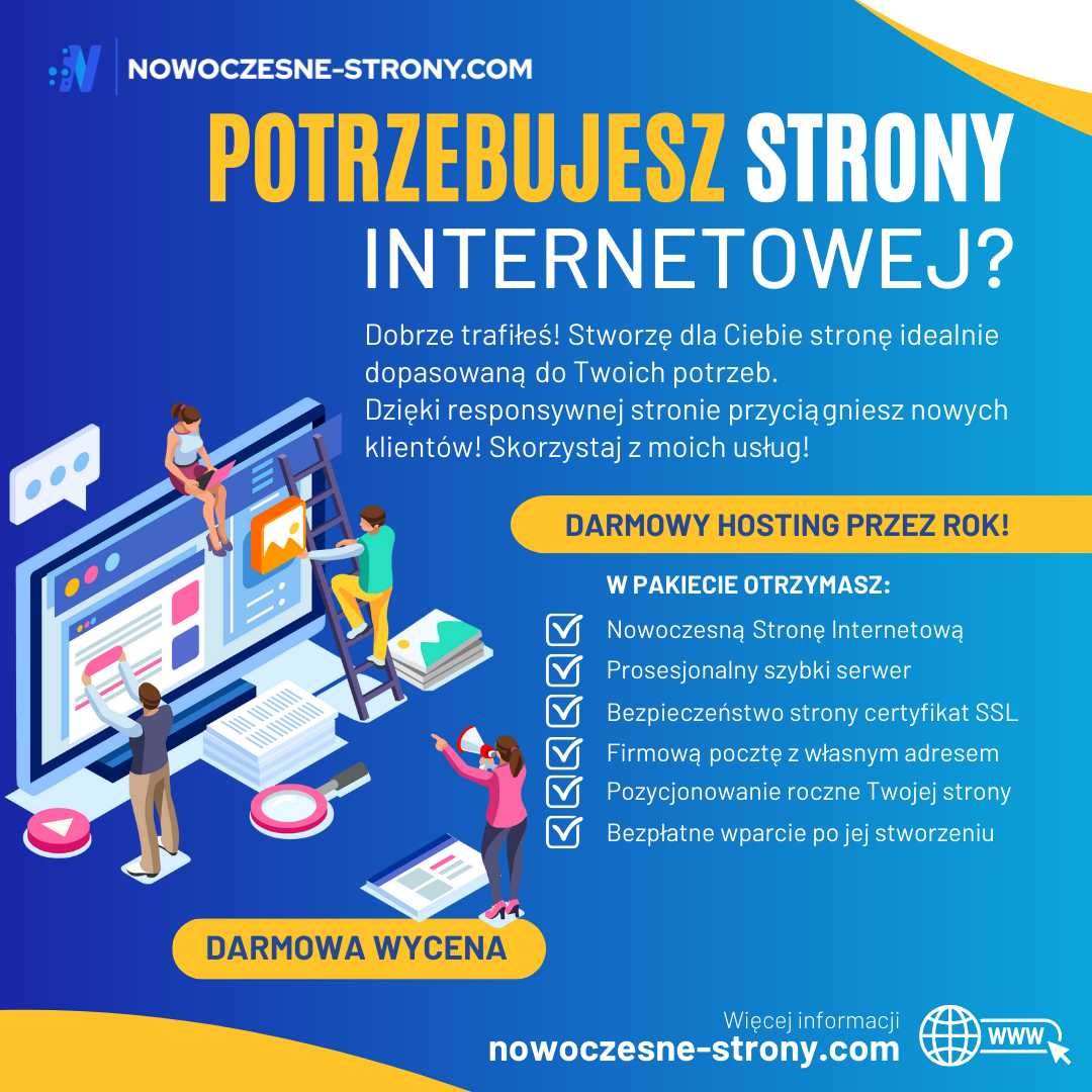 Nowoczesne Strony Internetowe | Strona Wordpress z SEO + Opieka