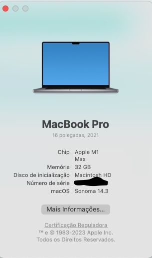 Macbook Pro m1 Max 16”