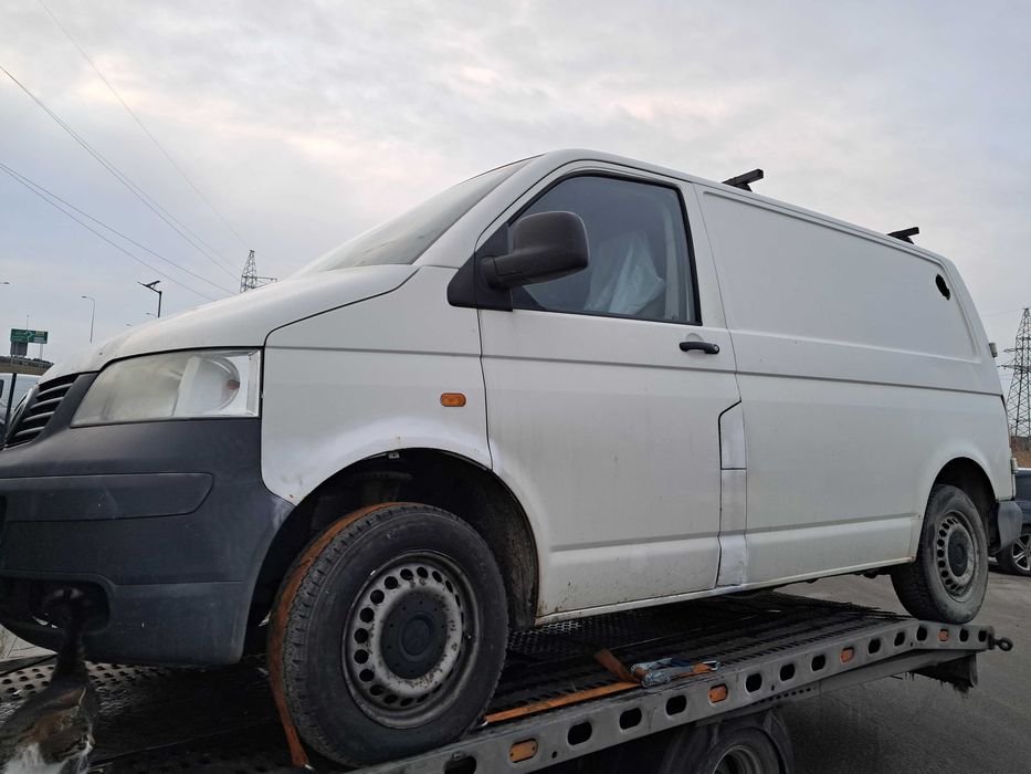 Volkswagen T5 Na Części 1.9TDI AXB Skrzynia GTV Klima Skrzydełka Biały