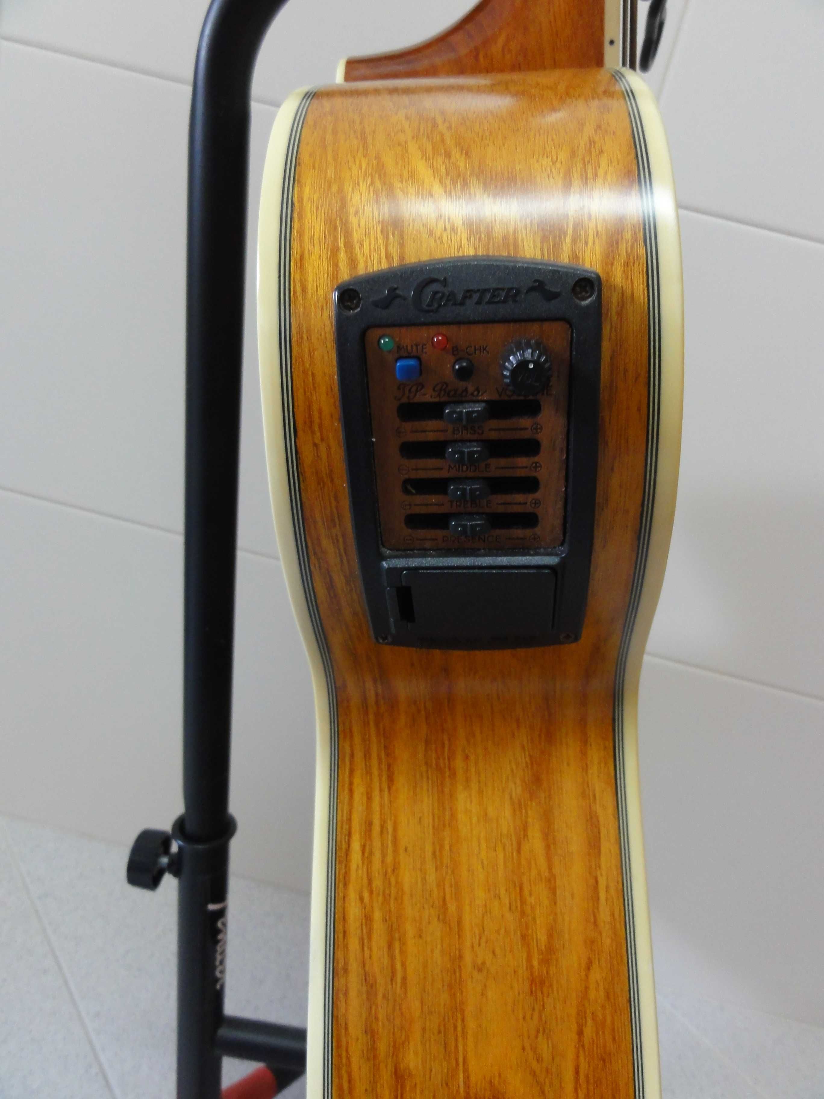 Baixo electro-acústico Crafter BA-400EQ Fretless - Made in Korea