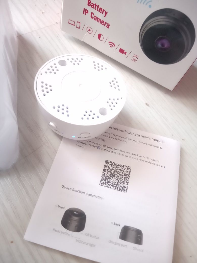 Camera wifi mini  com bateria NOVA