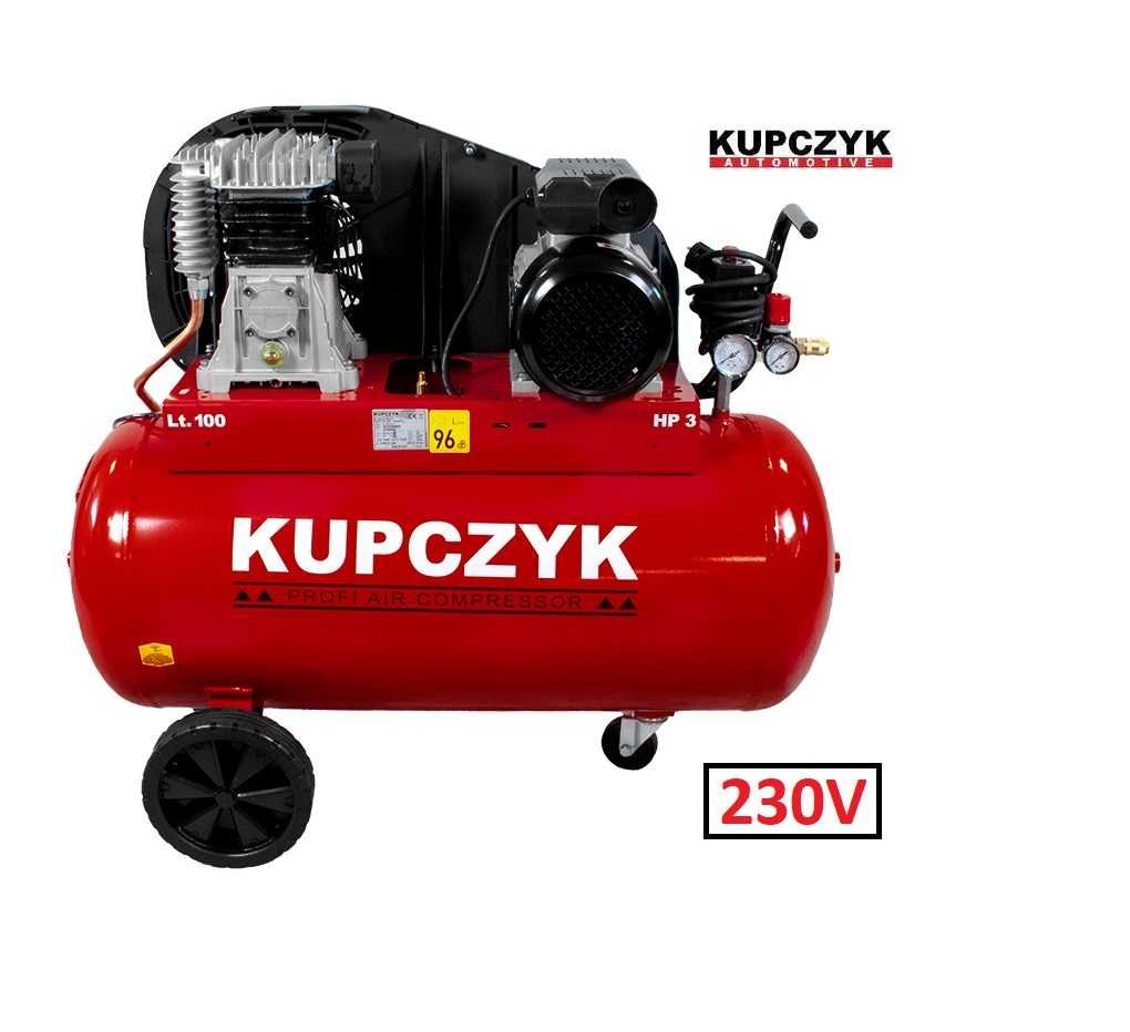 Kompresor Tłokowy Sprężarka Kupczyk 100 L 2,2 KW 230V Wysyłka 0zł 24h