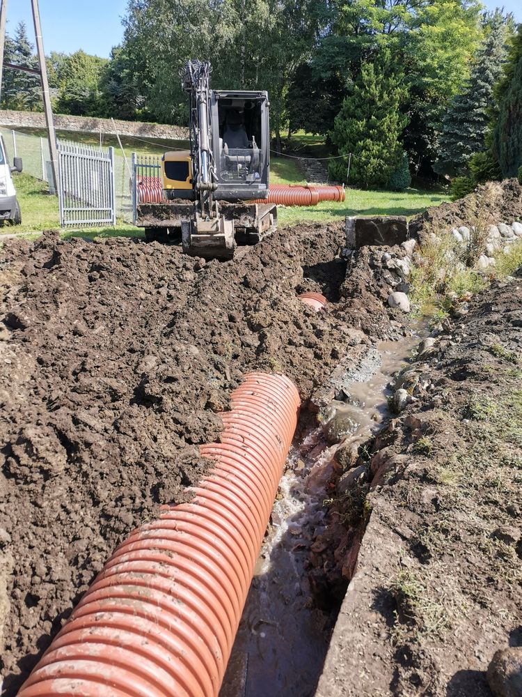 Drenaże opaski domu ocieplenie fundamentow drenaże ogrodów działek