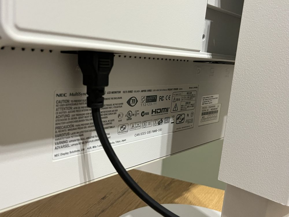 Monitor NEC MultiSync EA244WMi 24’’ cale bialy IPS