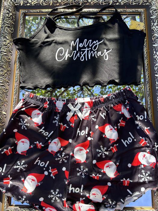 Жіноча піжама Санта,новогодняя пижама хо-хо,новий рік,санта