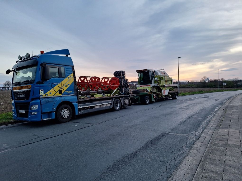 Zestaw do kombajnów maszyn rolniczech Man tgx 26.440 przyczepa recker