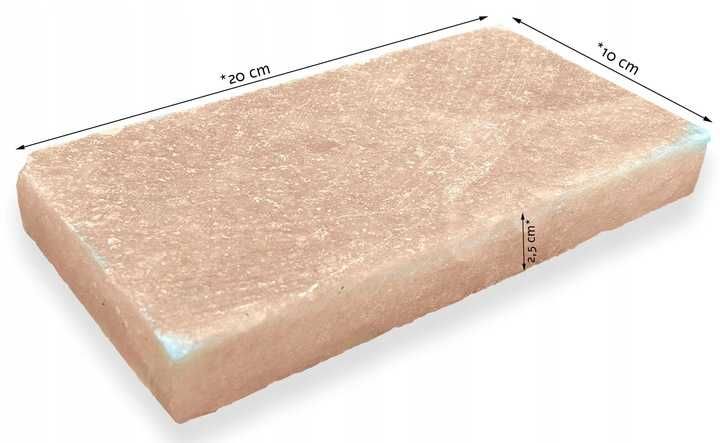 ZESTAW 24 SZTUK cegła solna 20x10x2,5 blok do groty solnej sauny