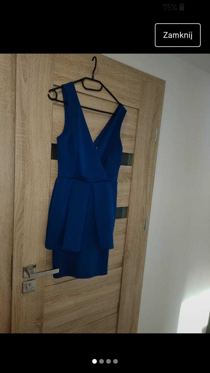 Niebieska sukienka FIRMA ASOS