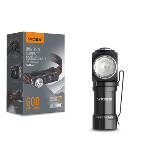 Налобный светодиодный фонарик A055H VIDEX 600Lm 5700K универсальный