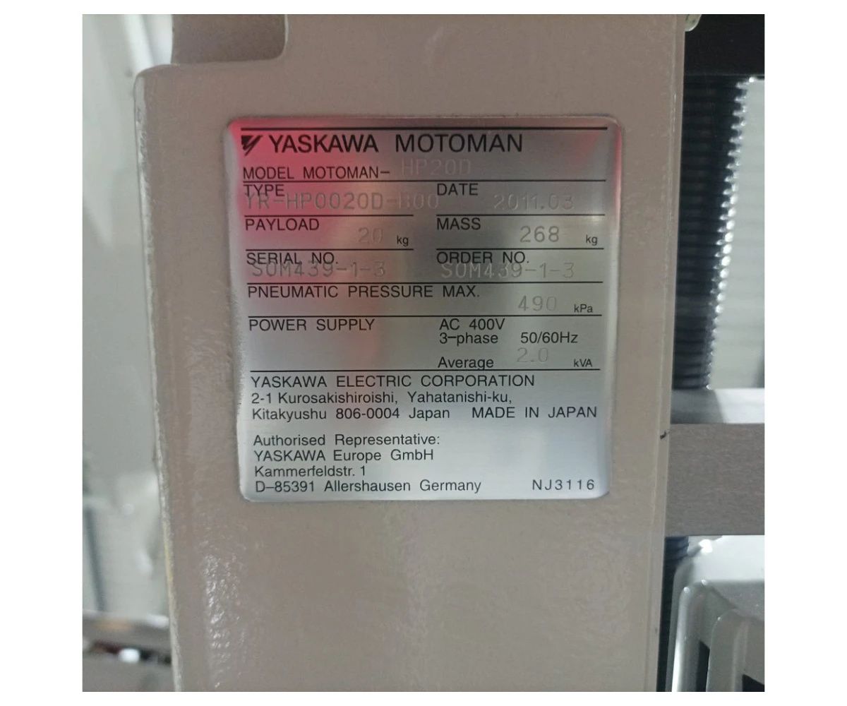 Robot Yaskawa Motoman Krauss Maffei Yr-Hp0020D-B00
