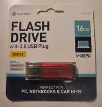 pendrive pamięć flash drive stick 16GB 2.0 USB PLATINET RED  NOWY