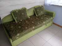 Kanapa łóżko rozkładana zielona