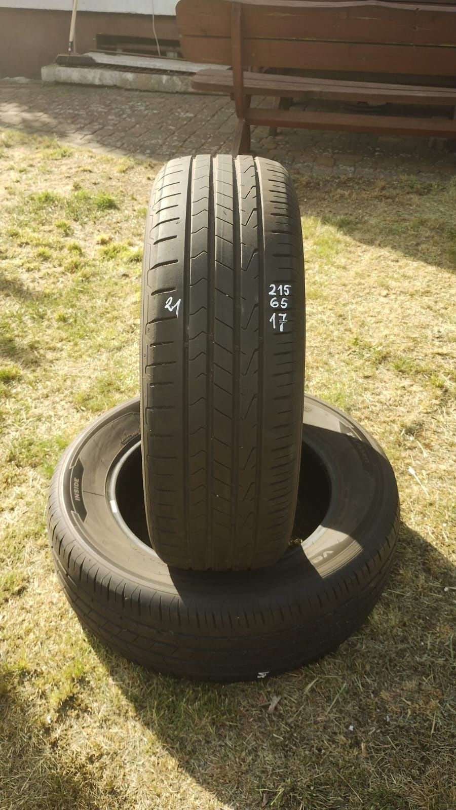 Opony letnie Hankook 215/65/17 99V 2021r około 5.6mm bierznik