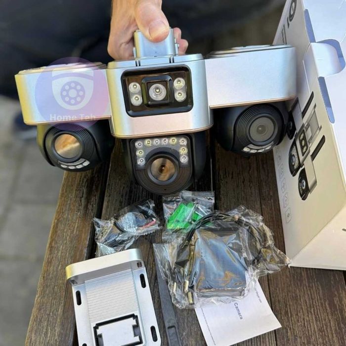 Всі три об'єктива повертаються. Вулична WiFi камера 15МП