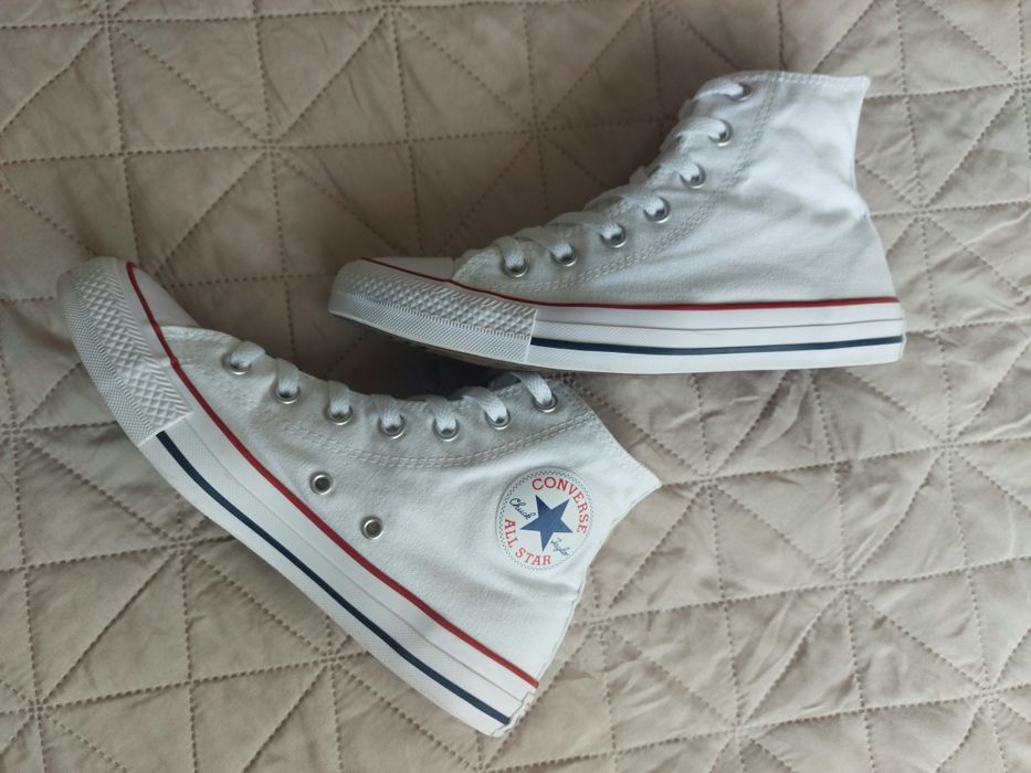Trampki Conwersy rozmiar 39, białe sznurowane