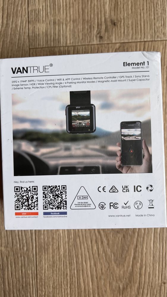 Відеореєстратор Vantrue E1