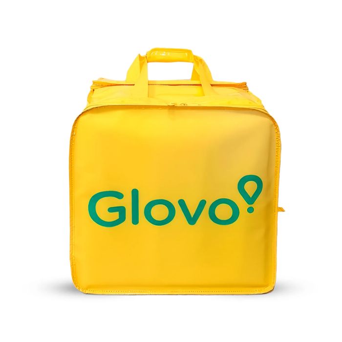 Mochila Expansível Glovo com capa de chuva