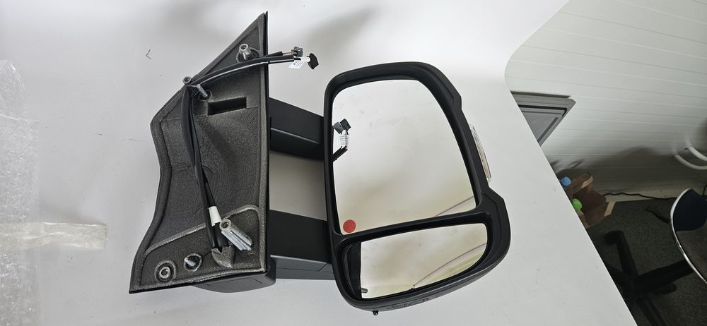Lusterko boczne prawe 06- boxer jumper ducato 8+2 pin nowe OE antena