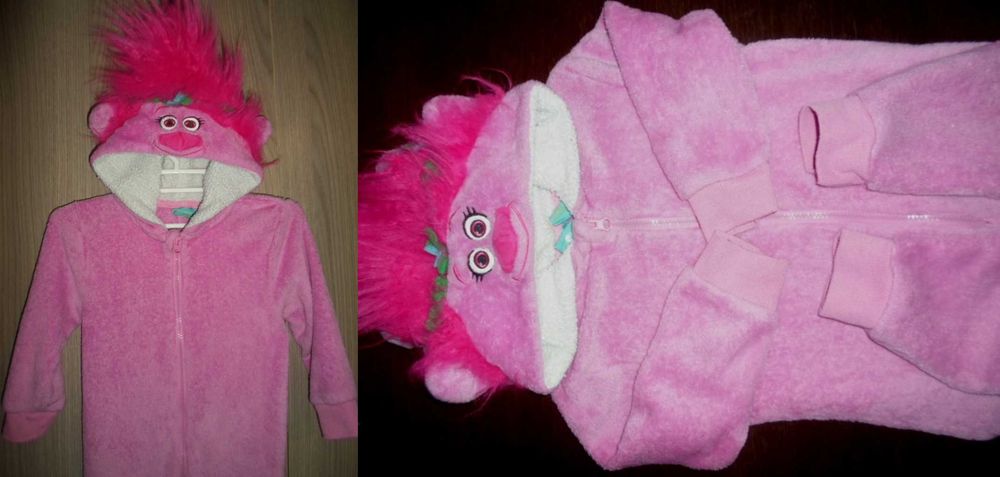 Пижама слип кигуруми флисовый Бетман Троль Жук на рост 98-104-110 см