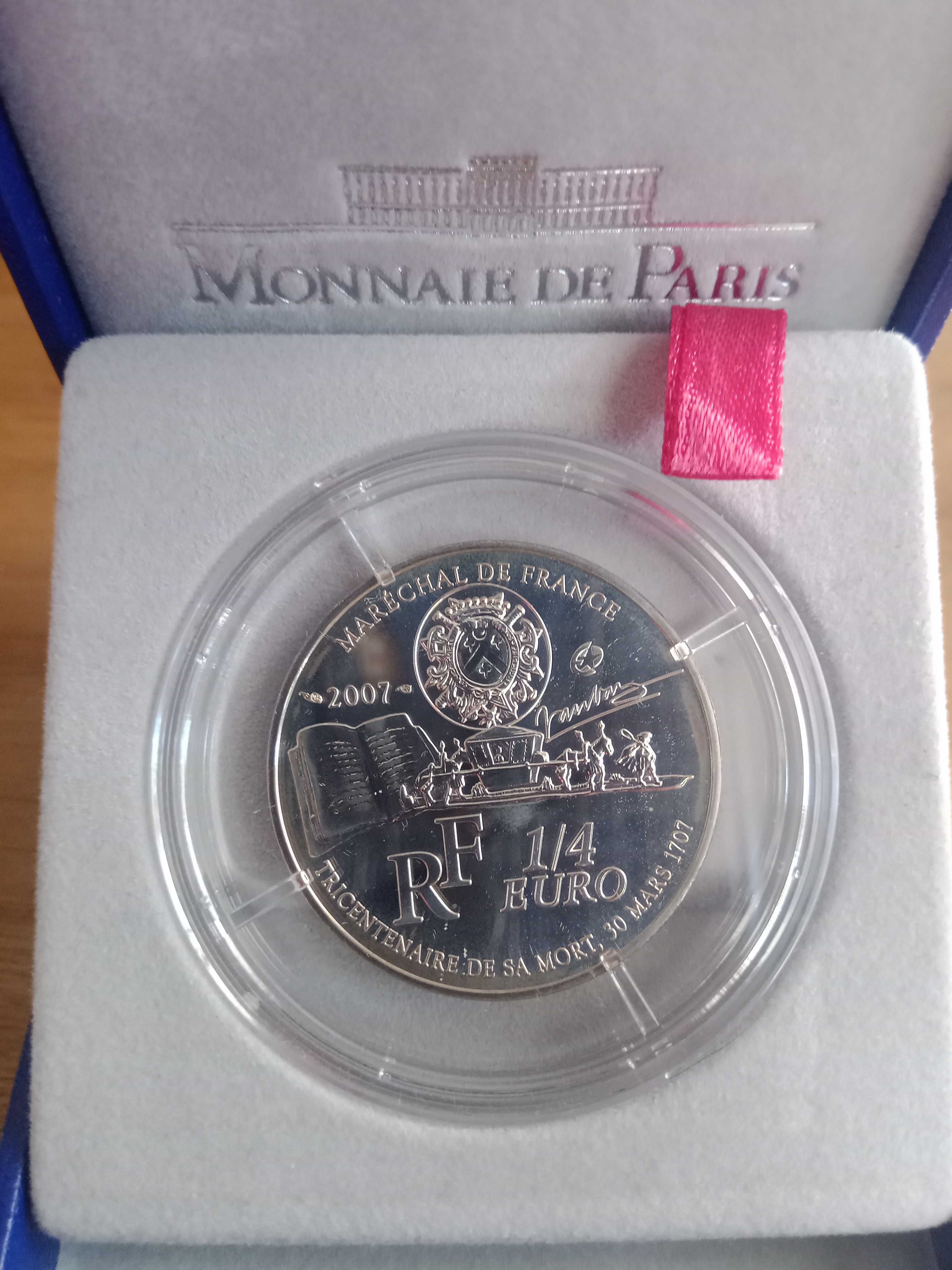 Francja 1/4 Euro Vauban 2007