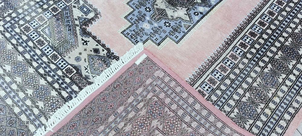 Pakistański dywan wełniany 243 x 157 cm wełna 100% tk. ręcznie Buchara