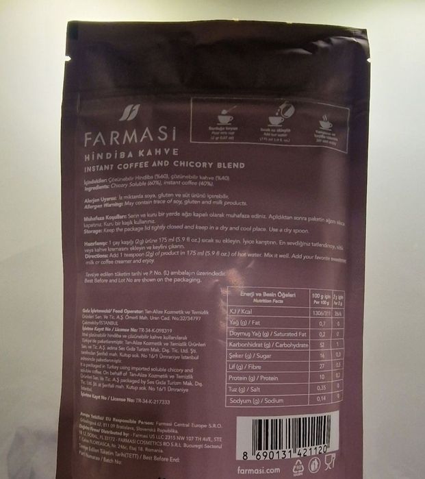 Odchudzająca Kawa z Cykorii Nutriplus Nutricofee Farmasi