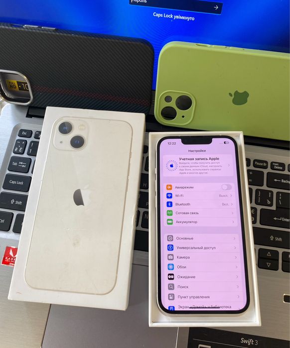 Продам айфон iPhone 13 128Gb батарея 100% все працює r-sim