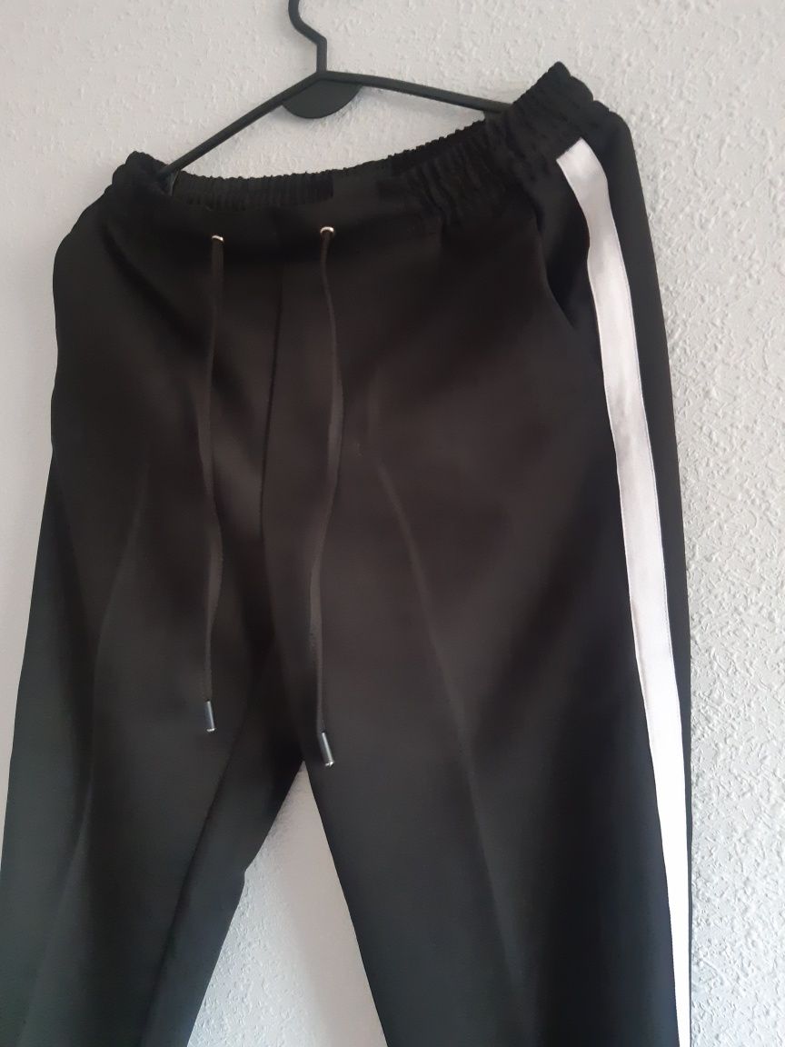 Chinosy damskie NOWE 36/S Mohito w kant z lampasami