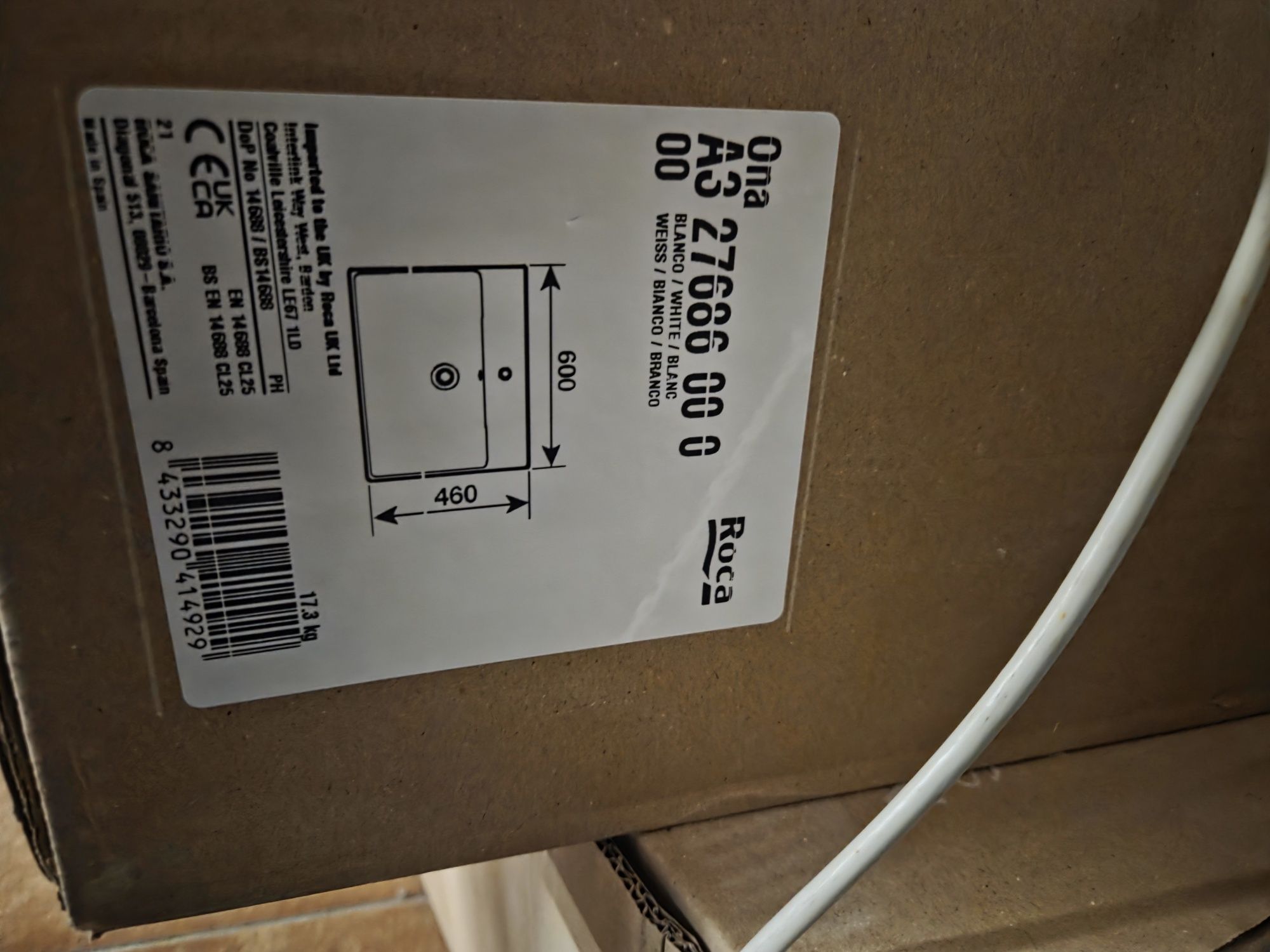 Umywalka Roca Ona nowa 60cm i 80cm