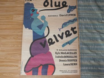 Oryginalny plakat -BLUE VELVET - Młodożeniec Jan 1987 Pierwodruk