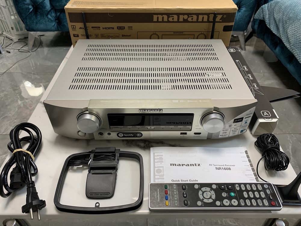 Amplituner Marantz NR1608 ATMOS 7.2 HDMI USB WIFI 4K 7x90W Bluetooth