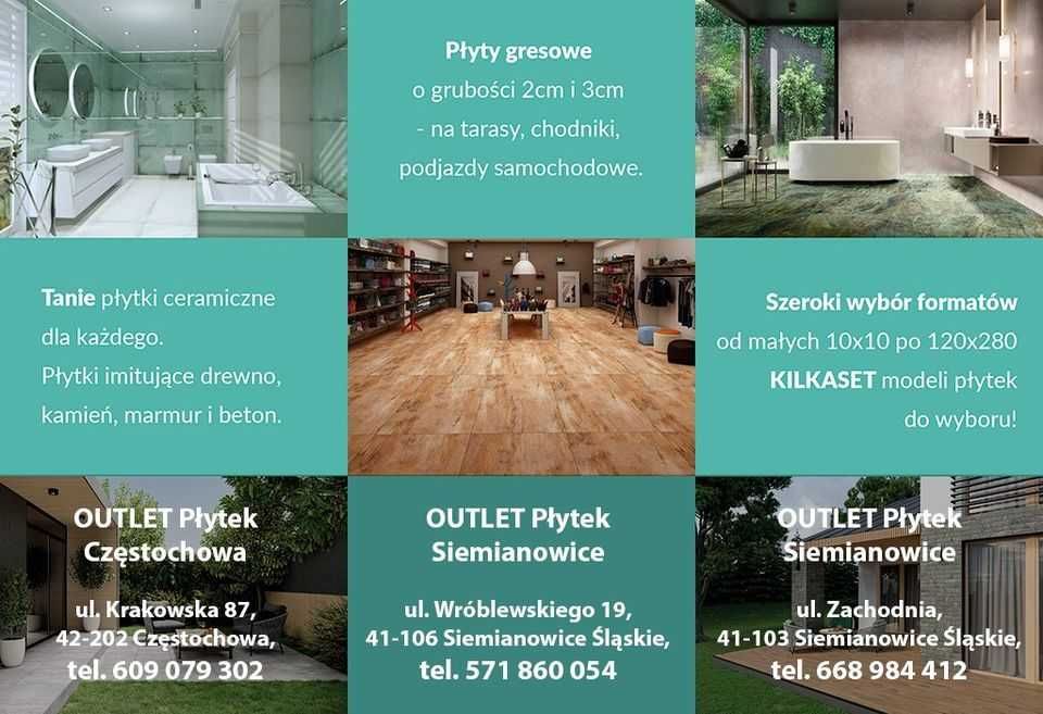 Płyta gresowa tarasowa grubość 2cm TACOMA STEEL 80x80x