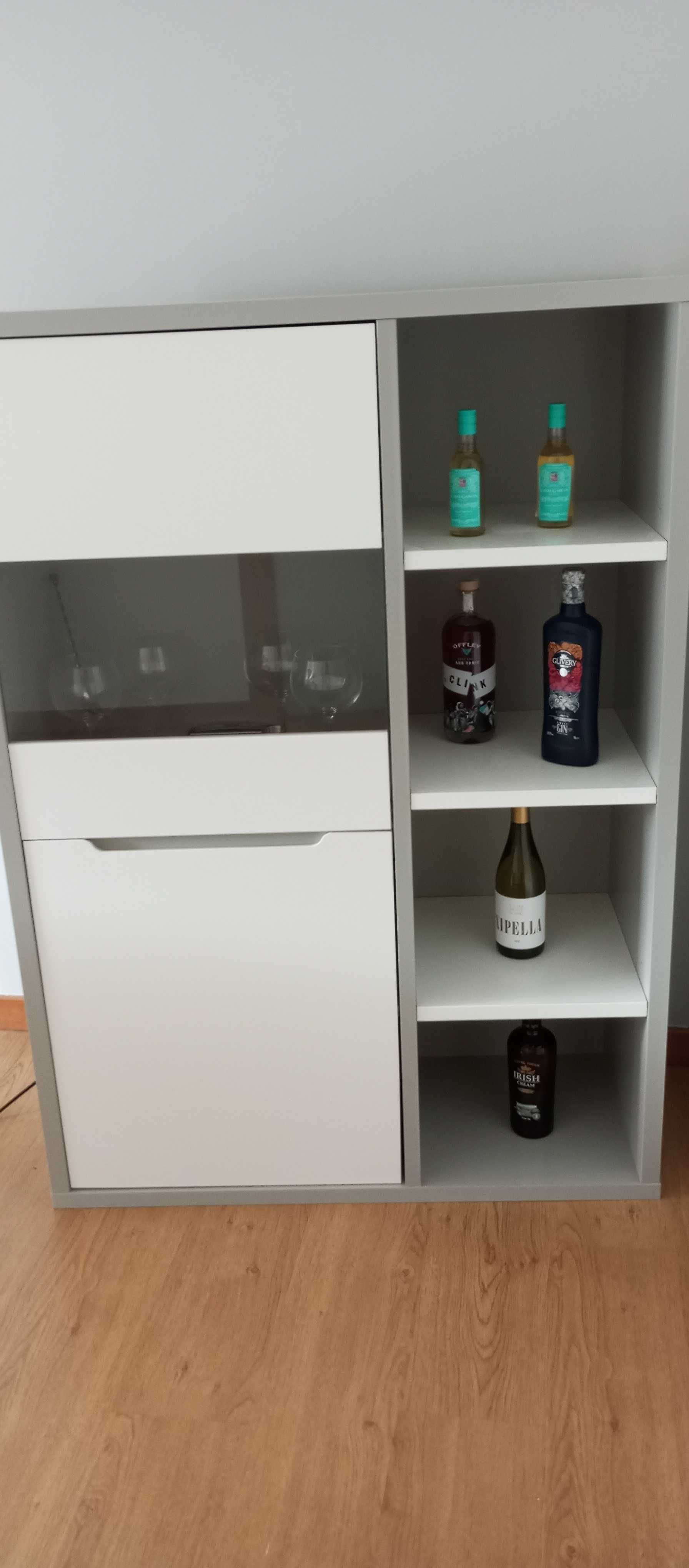 Sala Completa Coleção Viena Cinza Branco Loja Sítio do Móvel