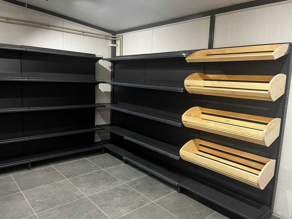 Стелажі торгові. Полички, касові столи, холодильні вітрини