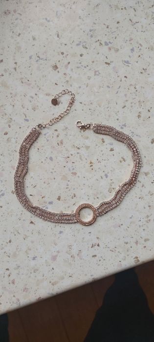 Naszyjnik choker czoker z cyrkoniami sinsay