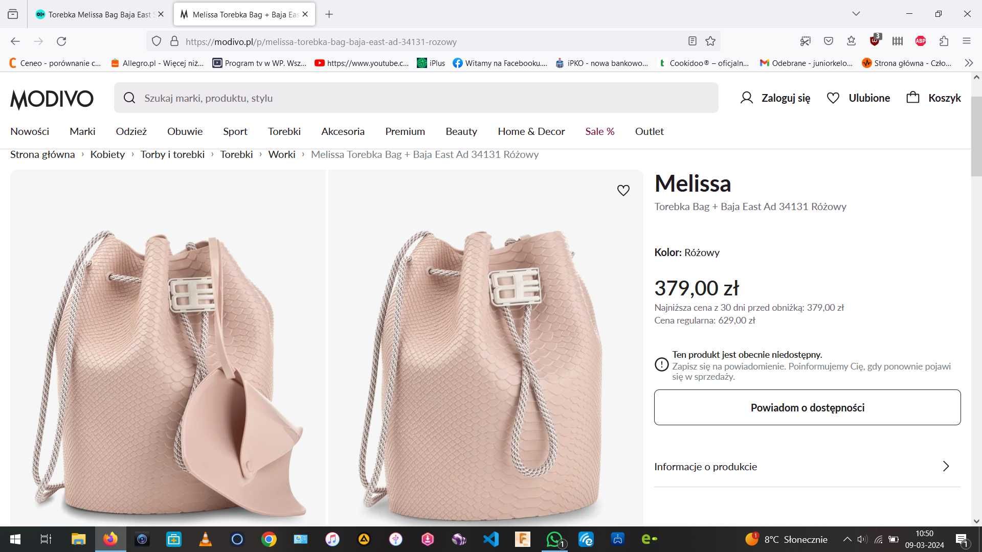 Torebka Melissa Bag Baja East