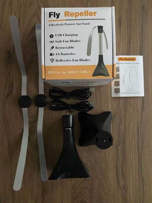 2sztuki Odstraszacz Przeciw Owadom 3-częsciowy Składany Wentylator