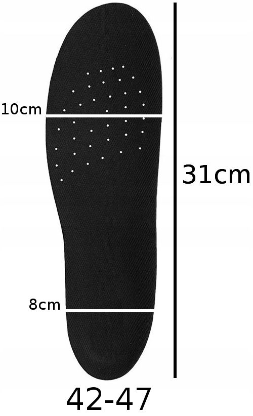Wkładki Butów Roboczych Bhp Bolące Stopy 42-47