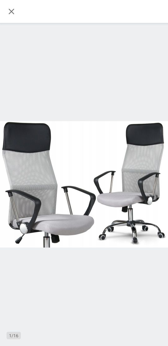 Krzeslo fotel obrotowy regulowany ergonomiczny