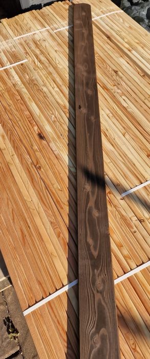 Ogrodzenie deski modrzew bejcowane 150 cm grubość 2cm