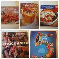 Книги з рецептами, англійською, шоколад, десерты, азійська кухя і тд