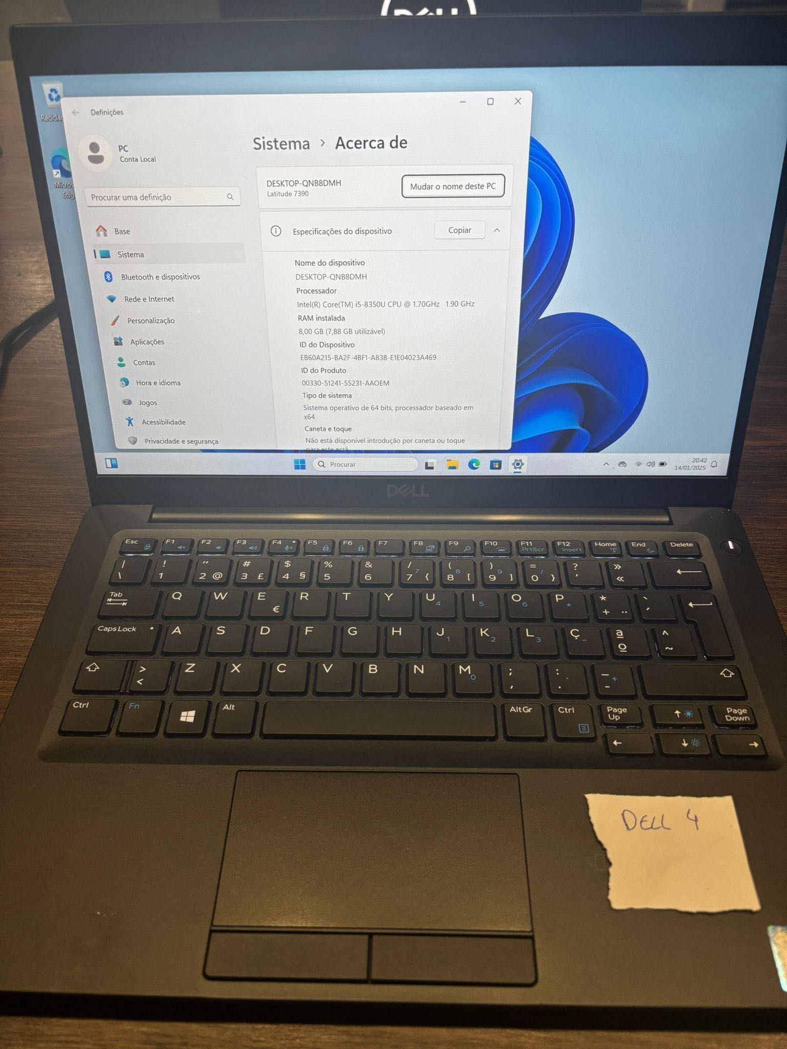 DELL Latitude 7390 / 8GB RAM / 512 GB Disco
