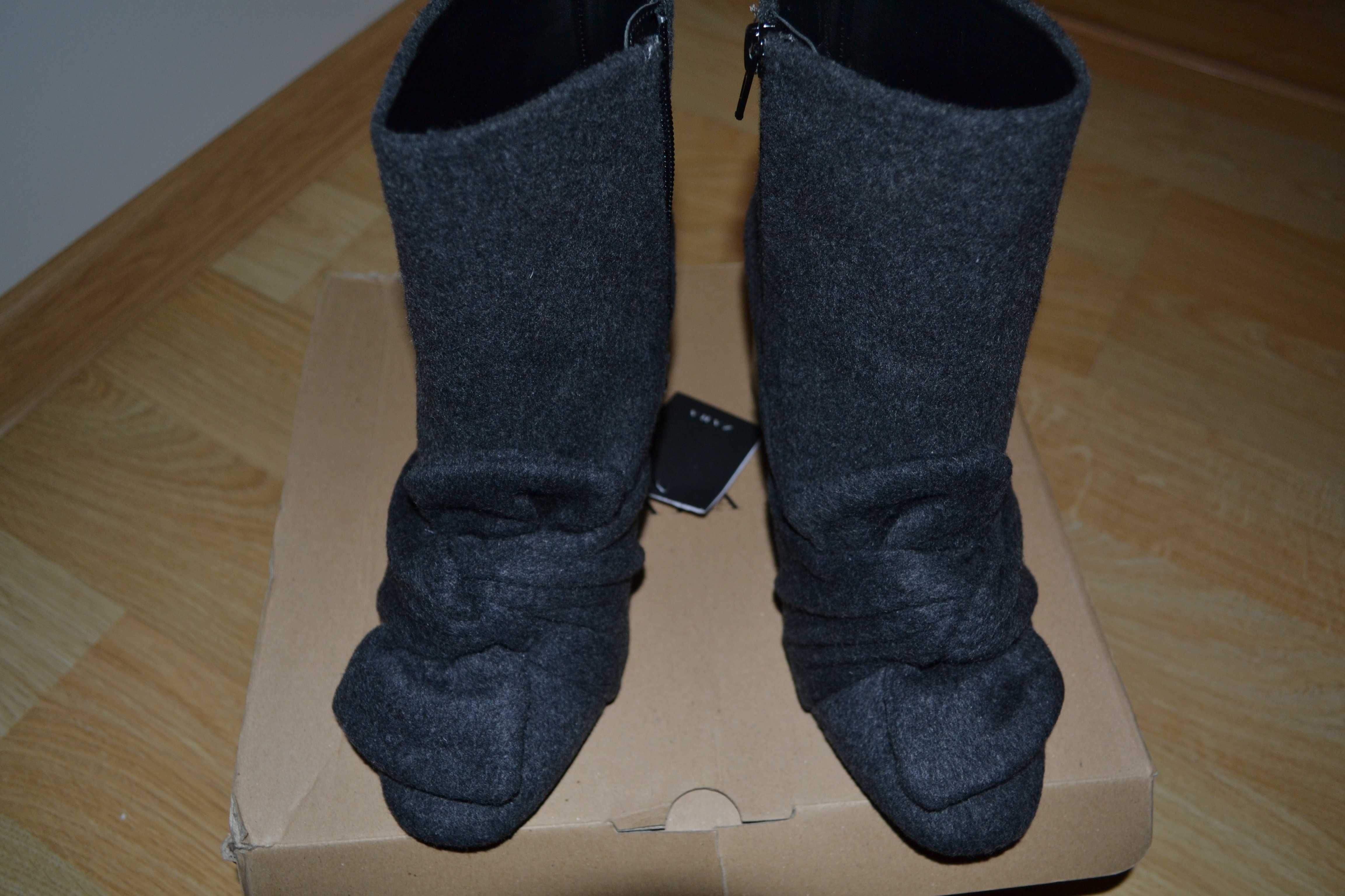 Nowe kozaki botki filcowe ZARA roz. 38