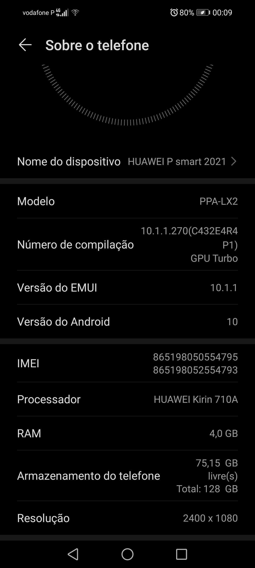 Huawei P Smart 2021 portes incluídos