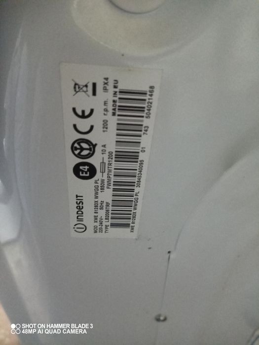 Pralka Indesit XWE81283X
