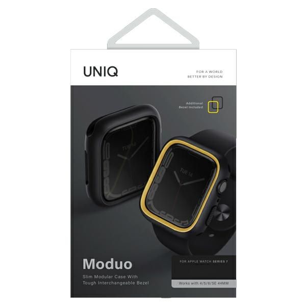 UNIQ etui Moduo Apple Watch Series 4/5/6/7/8/9/SE/SE2 44/45mm czarn