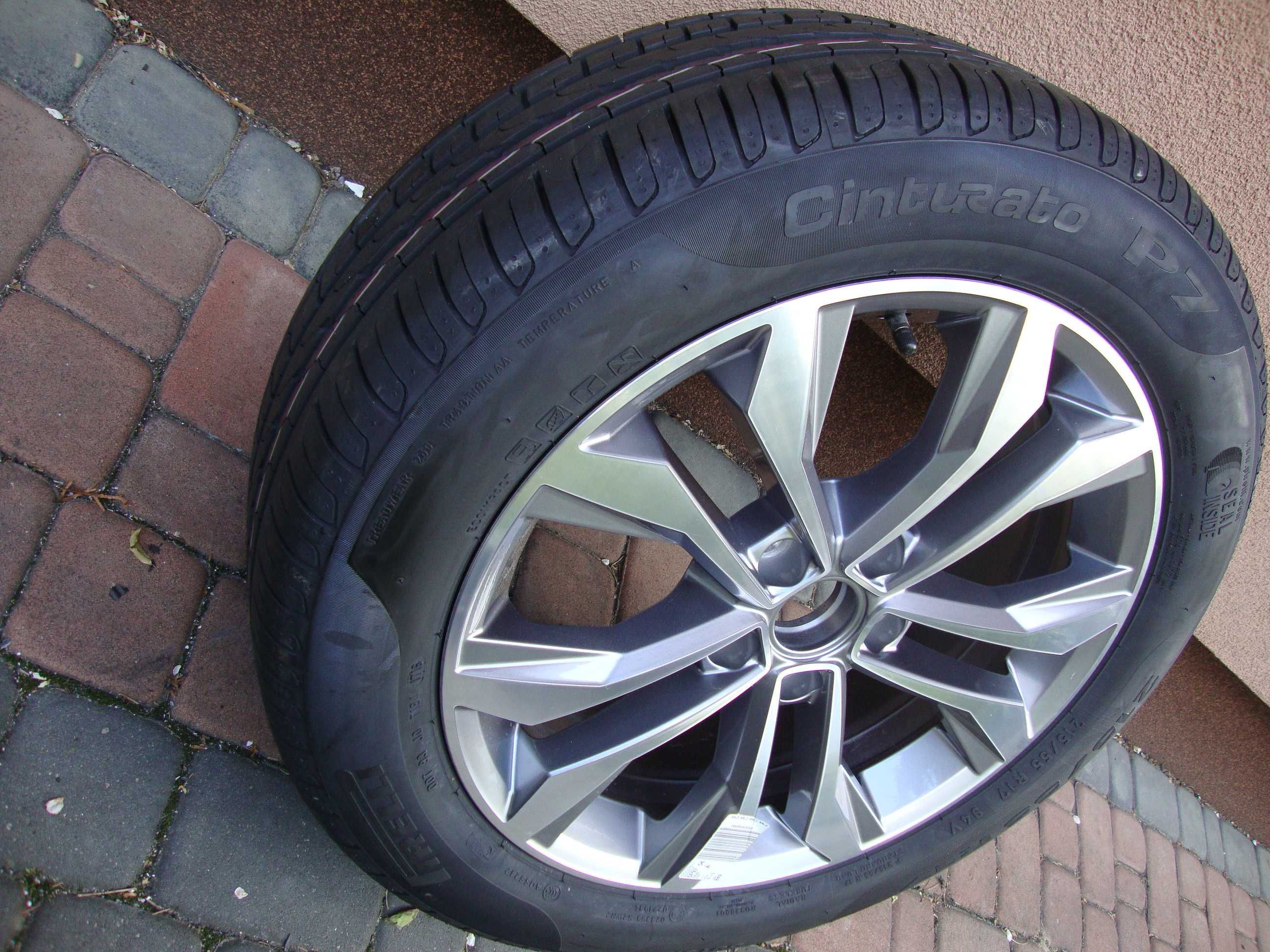 OKAZJA_NOWA opona215/55 R17+Nowaalufelga 5x112 Passat B8 VW,Skoda,Seat