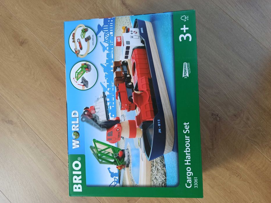 Port przeładunkowy Drewniana kolejka Statek Brio 33061 nowe