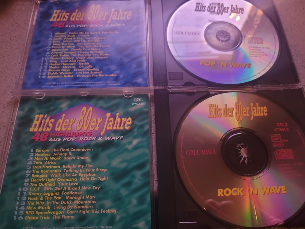 CDx2 Hits der 89er Jahre Pop'n'Wave/Rock'n'Wave 1995 Columbia